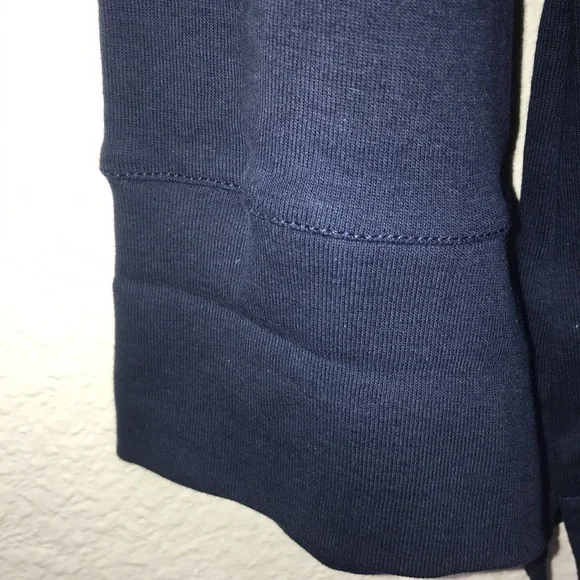 Jones New York Signature Women’s Medium Sporty Pullover Top Navy Blue - Picture 5 of 9